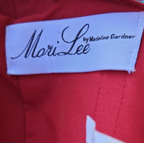 NWOT Mori Lee RN 21360 Red With Rose Prom Dress - Picture 6 of 8